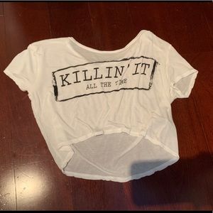 Killin it cropped Tee